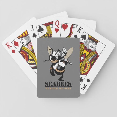 Seabees We build We Fight Playing Cards