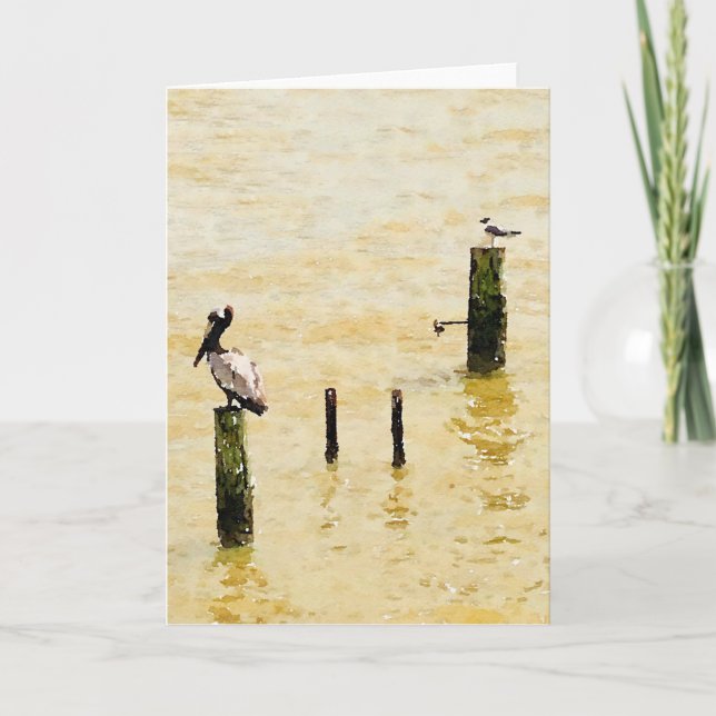 Seabird Blank Greeting card (Front)