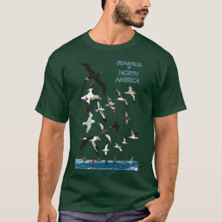 Seabirds of North America with text T-Shirt