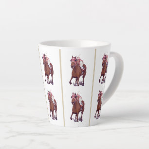 Seabiscuit Beats War Admiral in Match Race Latte Mug