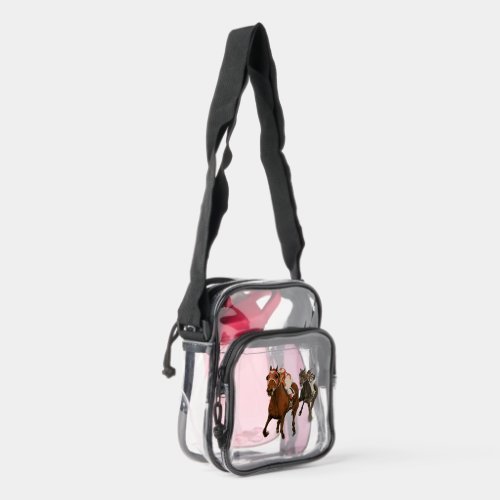 Seabiscuit vs War Admiral - Personalize Your Clear Crossbody Bag