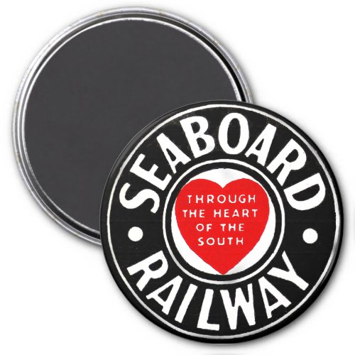 Seaboard Air Line Railway Heart Logo Magnet