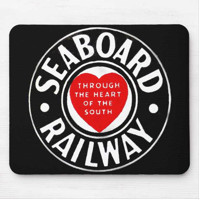 Seaboard Air Line Railway Heart Logo Mouse Pad (Front)