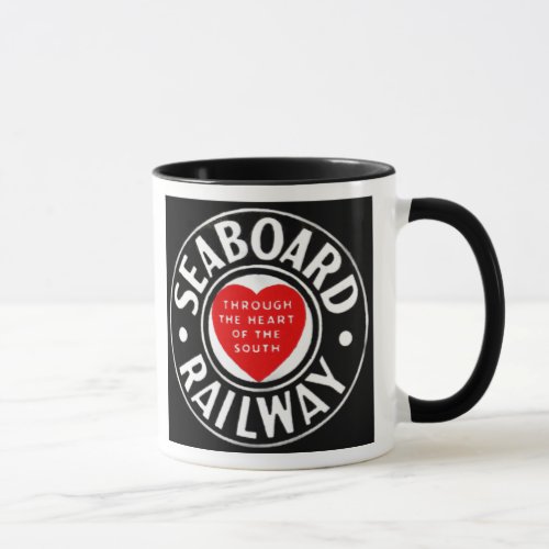 Seaboard Air Line Railway Heart Logo Mug