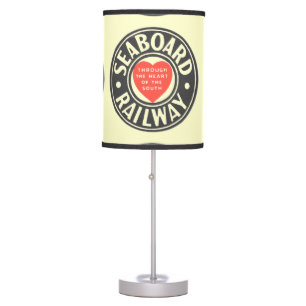 Seaboard Air Line Railway Heart Logo Table Lamp