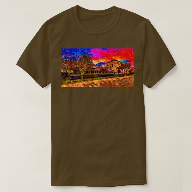 Seaboard Coast Line passenger railroad car near th T-Shirt (Design Front)