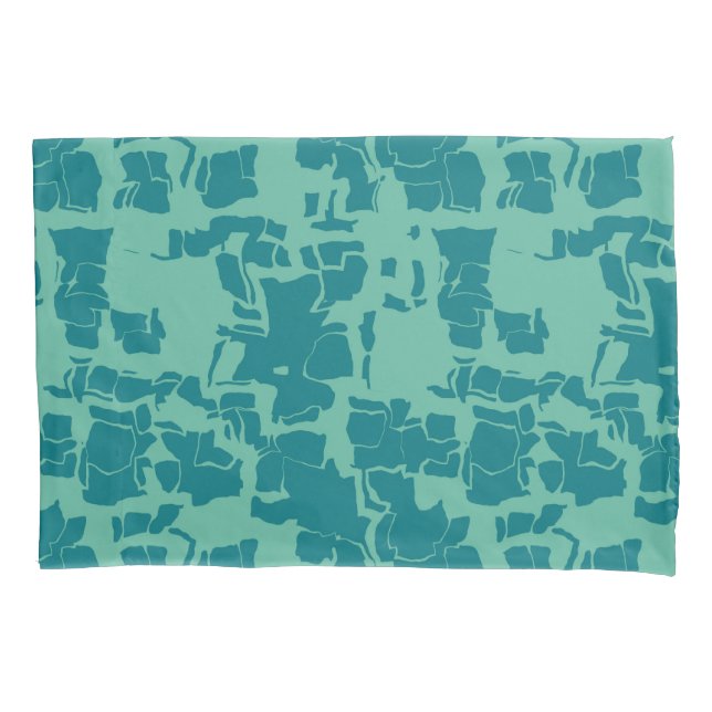 Seabolt Blue Abstract  Pillow Case (Front)