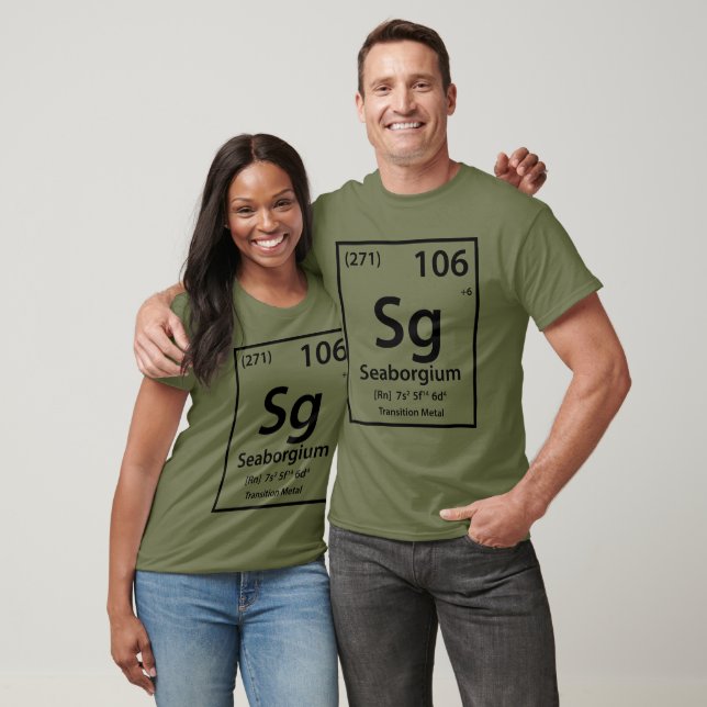 Seaborgium Element (black) T-Shirt (Unisex)