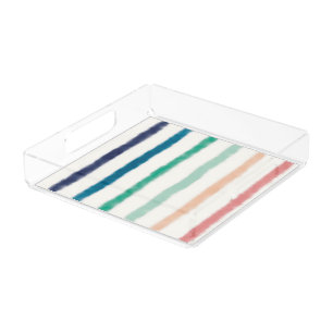 Seabreeze Stripes Acrylic Tray