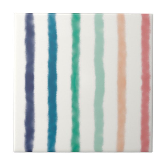 Seabreeze Stripes Ceramic Tile (Front)