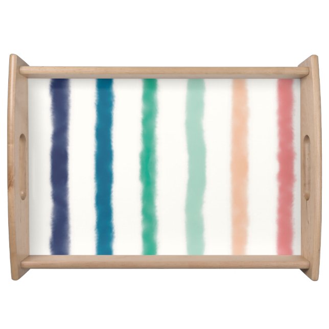 Seabreeze Stripes Serving Tray (Front)
