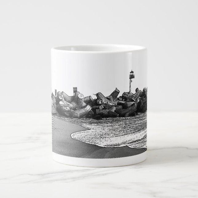 Seabright Beach, Santa Cruz 20 oz Jumbo Mug (Front)