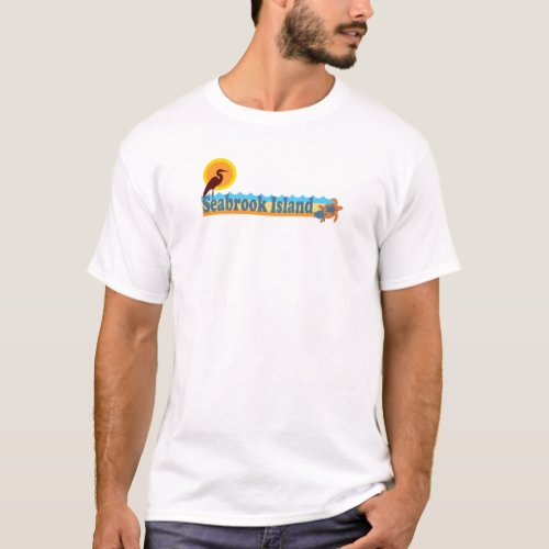 Seabrook Island Beach Design T_Shirt