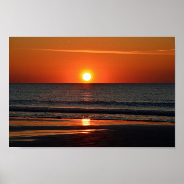 Seabrook Island Beach Sunrise Poster (Front)