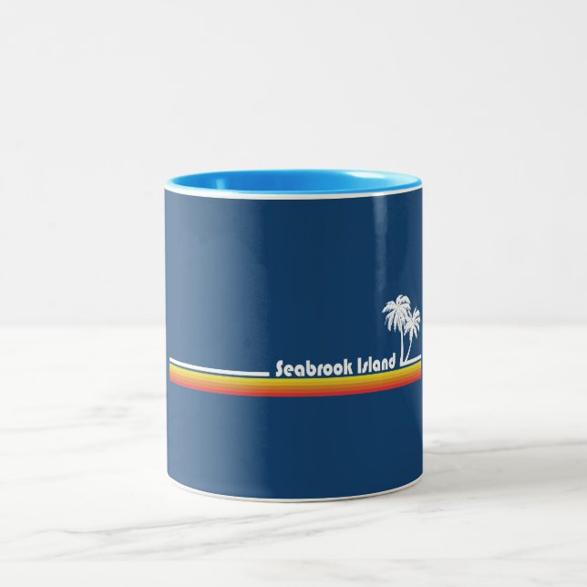 Seabrook Island South Carolina Two-Tone Coffee Mug (Center)