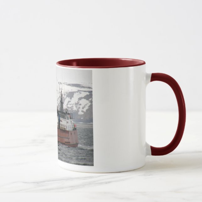 Seabrooke, Crab Boat in Dutch Harbor, Alaska Mug (Right)