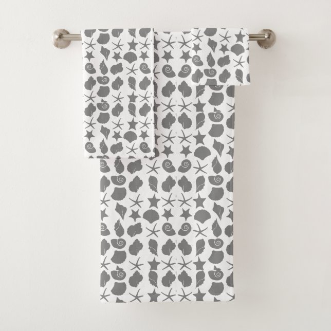 Seacombers dark gray bath towel set (Insitu)