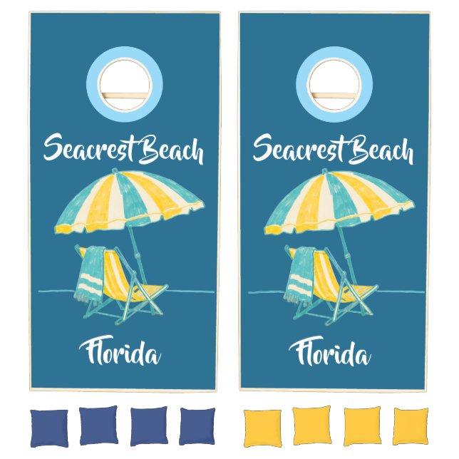 Seacrest Beach Florida Cornhole Set (Set)