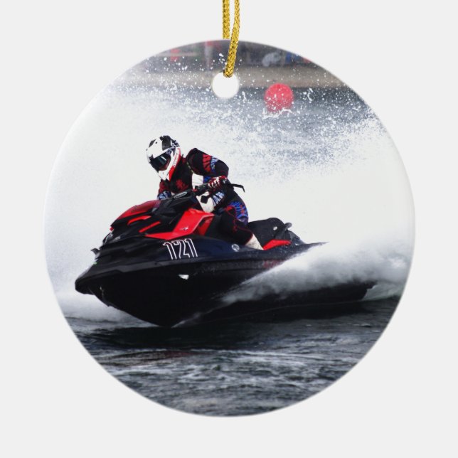 Seadoo Championship Racing Ceramic Ornament (Front)
