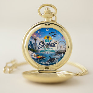 Seafair Festival Seattle Washington Nautical Pocket Watch
