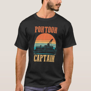 Seafarer Boater Cruise Ship Boating Retro Pontoon T-Shirt