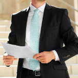 Seafoam and White Diamonds Geometric Pattern Tie<br><div class="desc">Simple and sleek diamonds seamless pattern in a variety of colors perfect for any occasion.</div>