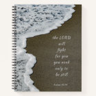 Seafoam Beach Bible Verse Spiral Notebook