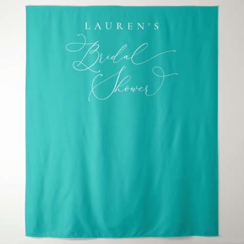 Seafoam Blue Green Bridal Shower Photo Backdrop