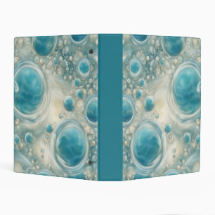 Seafoam Bubbles Mini Binder
