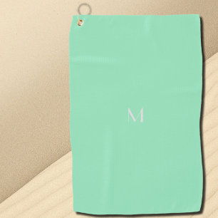 seafoam green - add monogram golf towel