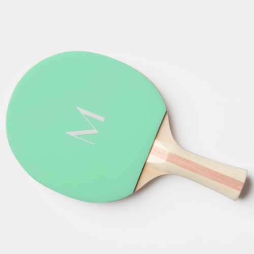 seafoam green _ add monogram  ping pong paddle