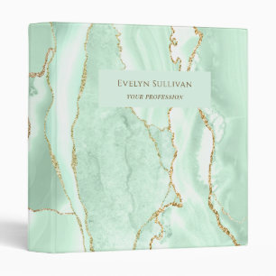 Seafoam green agate binder