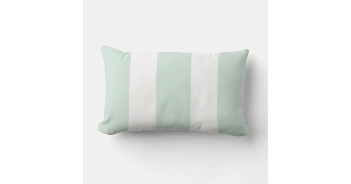 The Cabana Stripe Palms Pillow, Blue