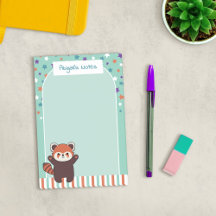 Seafoam Green Arch Red Panda Your Notes