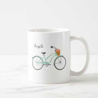Seafoam Green Bicycle Coffee Mug