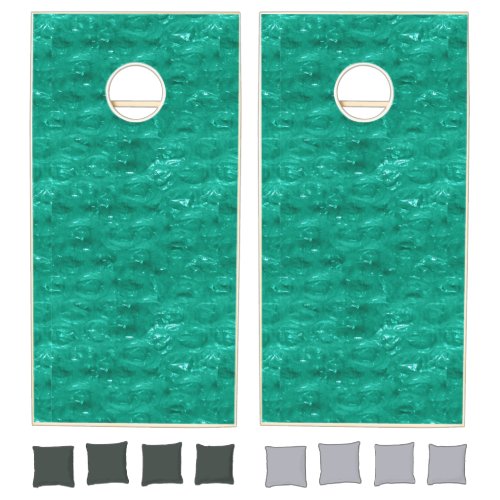 Seafoam Green Dappled Water Cornhole Set