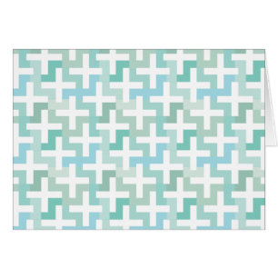 Seafoam Green Geometric Cards
