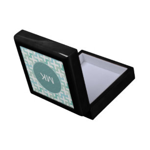 Seafoam Green Geometric Gift Box