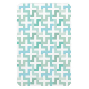 Seafoam Green Geometric Magnet