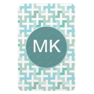 Seafoam Green Geometric Magnet