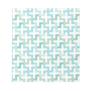Seafoam Green Geometric Notepad