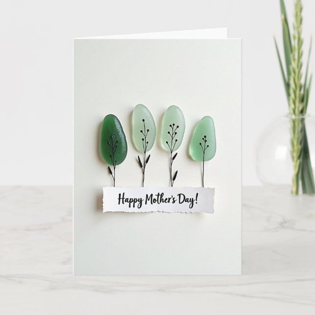 Seafoam Green Mothers Day Card (Front)