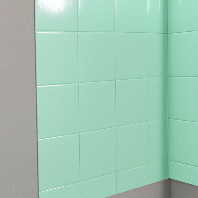 Seafoam Green (Retro Kitchen and Bathroom) Square Ceramic Tile (Seafoam green tiles
)
