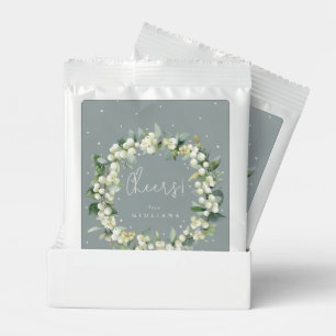 Seafoam Green Snowberry+Eucalyptus Bridal Shower Hot Chocolate Drink Mix