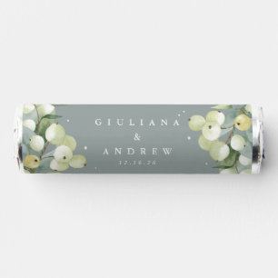 Seafoam Green Snowberry+Eucalyptus Winter Wedding Breath Savers® Mints