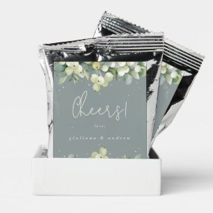 Seafoam Green Snowberry+Eucalyptus Winter Wedding Coffee Drink Mix