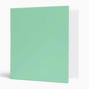 Seafoam Green Solid Color 3 Ring Binder