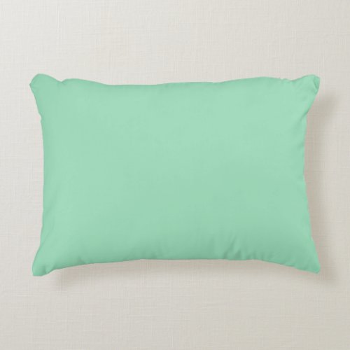 Seafoam Green Solid Color Accent Pillow
