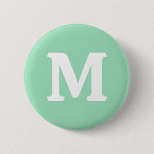 Seafoam Green Solid Color Button