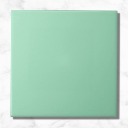 Seafoam Green Solid Color Ceramic Tile